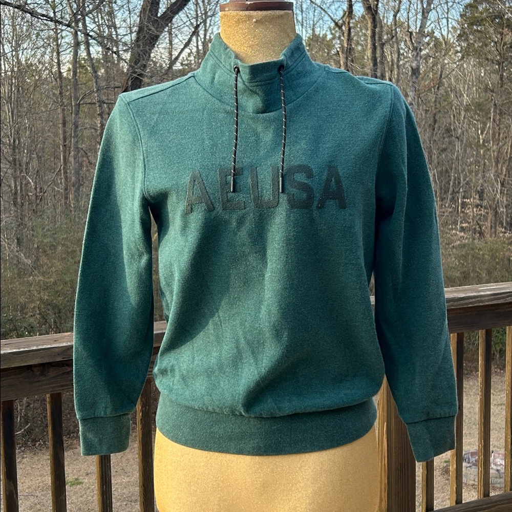 American Eagle Outfitters Forest Green Turtleneck Pullover